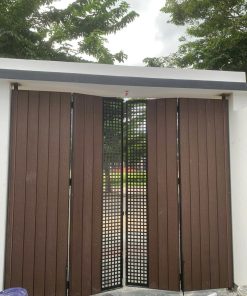 Cửa Gỗ Kết Hợp Sắt Dạng Lưới